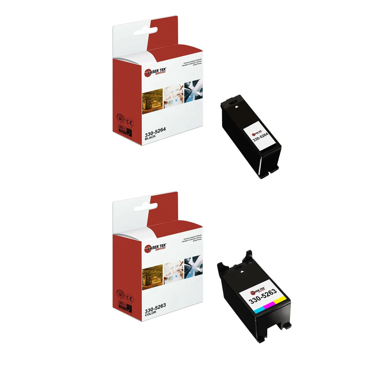 Laser Tek Services Laser Tek Services 2 Pack Dell Series 21 Ink Cartridges — product photo