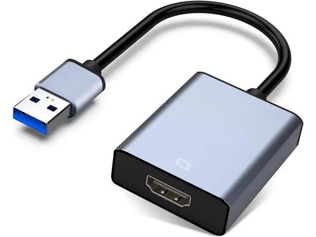 LORDWORLD LORDWORLD USB 3.0/2.0 to HDMI Adapter 1080P Grey — product photo