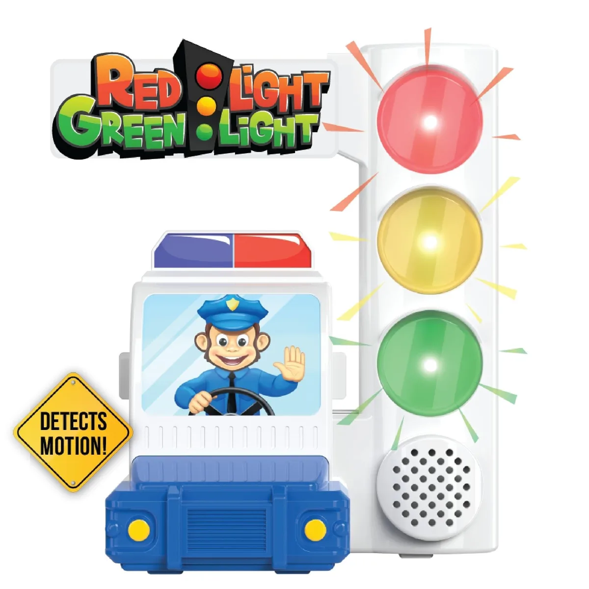 Move2Play Red Light Green Light Motion Game 3 Modes 20ft Sensor 30+ Sounds White — product photo