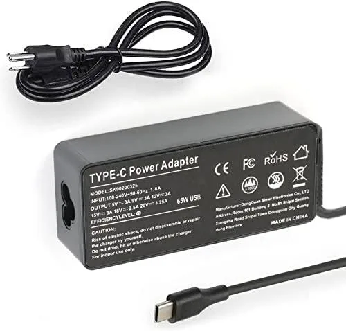 myVolts myVolts 65W USB-C ac adapter 5ft cord — product photo