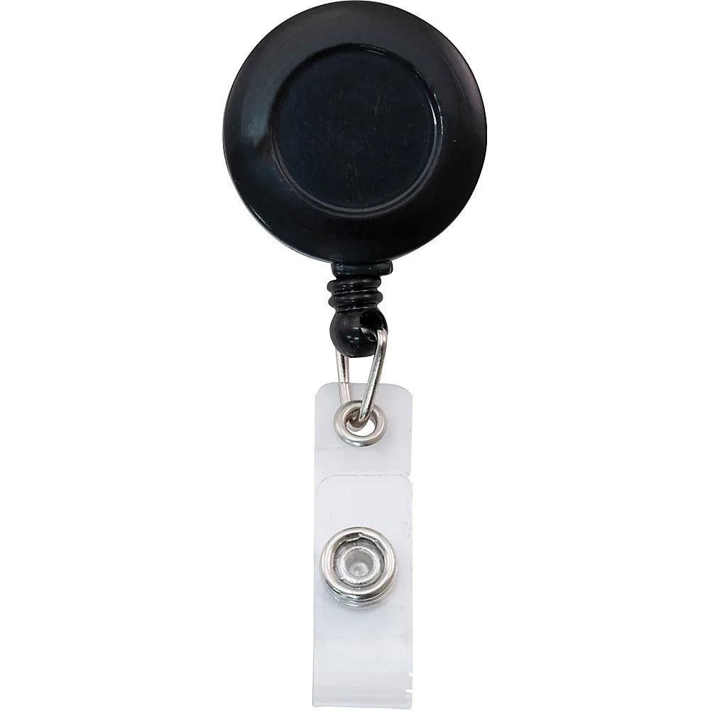 Advantus Advantus AVT75667 Retractable ID Reel 12 Pack Black 30in — product photo
