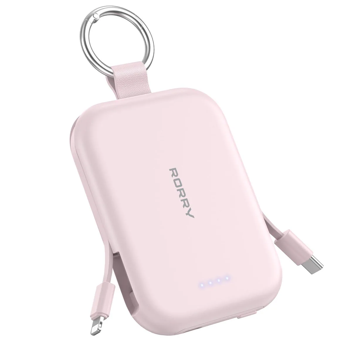  RORRY T1-5000 5000mAh Power Bank Pink — product photo