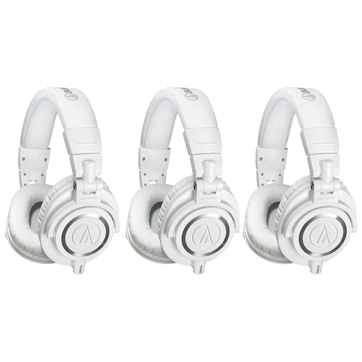 Audio-Technica Audio-Technica ATH-M50x Professional Monitor Headphones White 3-Pack — product photo