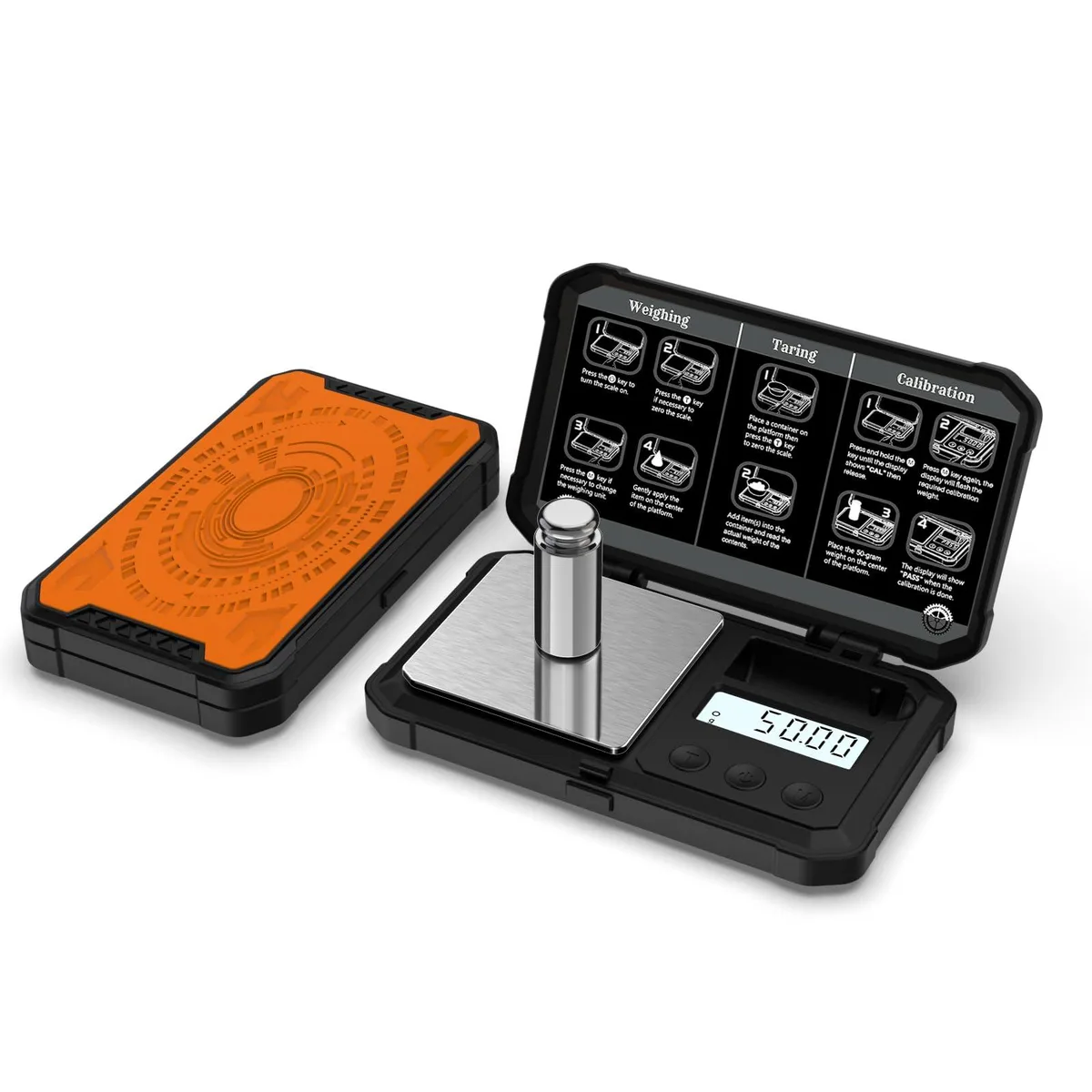  Raclomec RH-ST-500-01-OR Digital Gram Scale 200g x 0.01g laboratory supply — product photo