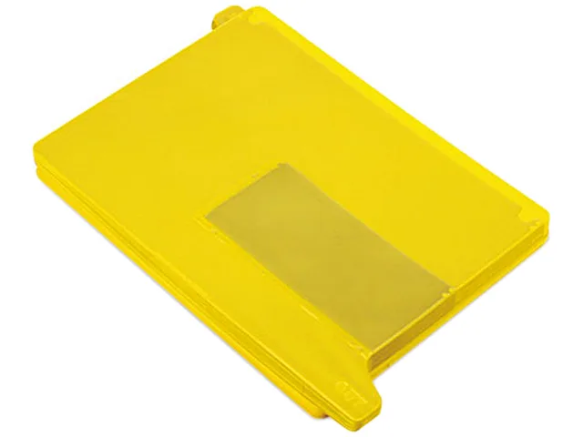 Smead Smead 61956 End Tab Out Guides with Pockets, Poly, Letter, Yellow, 25/Box accessory — product photo