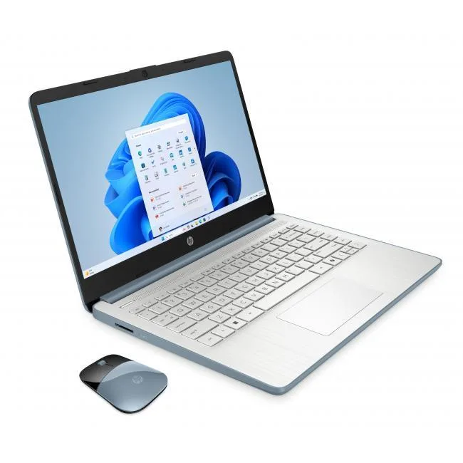 HP HP 14-dq6103ds 14" HD Touchscreen Intel N150 4GB 128GB UFS Moonlight Blue + Wireless Mouse — product photo