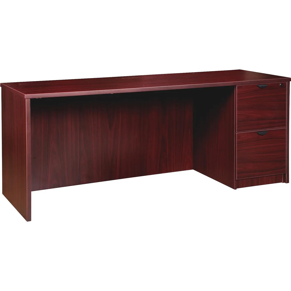 Lorell Lorell Prominence 2.0 Credenza PC2466RMY Mahogany 66" office furniture — product photo