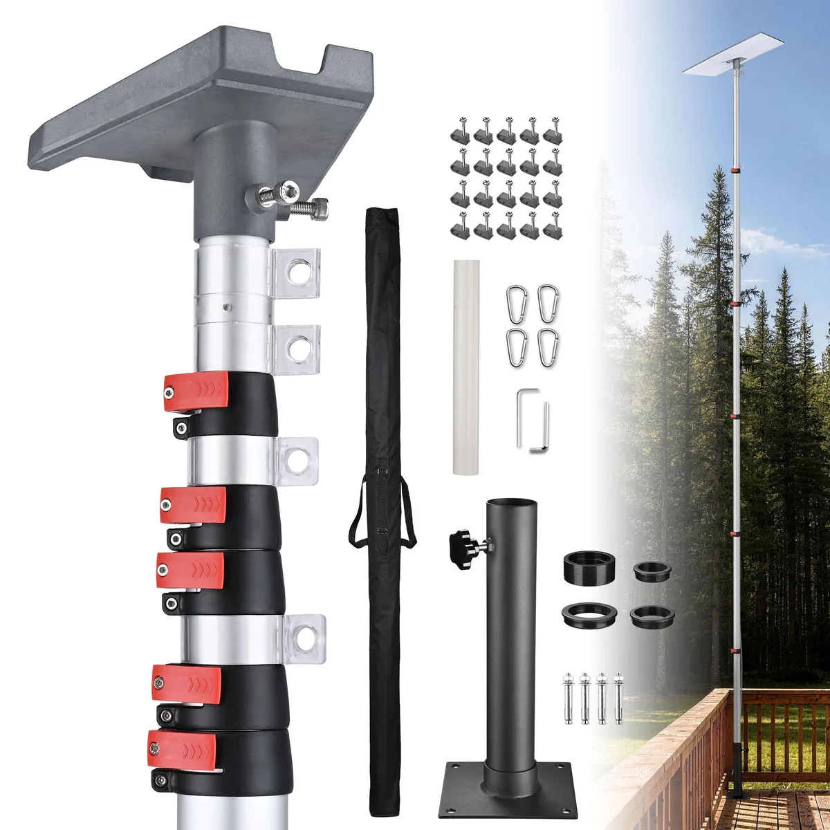 Yescom USA, Inc. Yescom USA, Inc. 22FLPSET055-30-G338-FPB-11 30ft Starlink Gen 3 Pole Kit — product photo