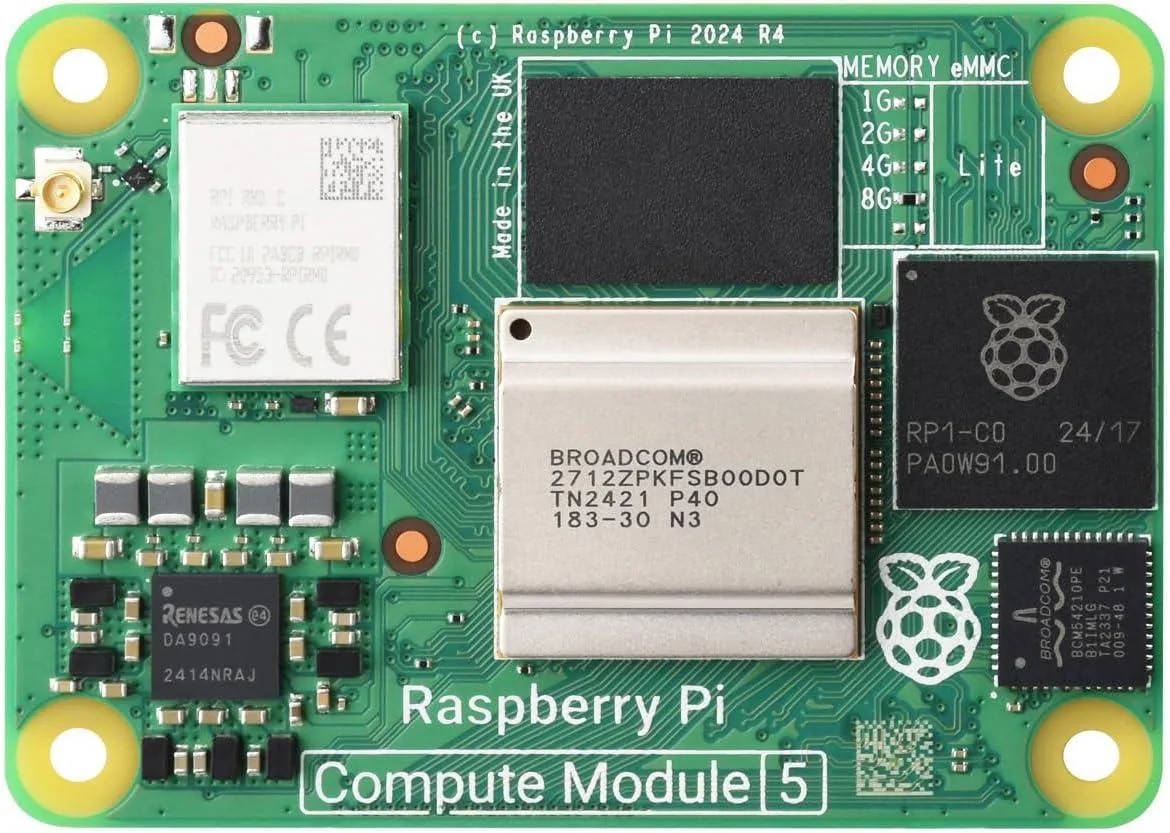 Enfain Enfain CM5108000 Compute Module 5 8GB Lite Wireless Antenna Heatsink development board — product photo