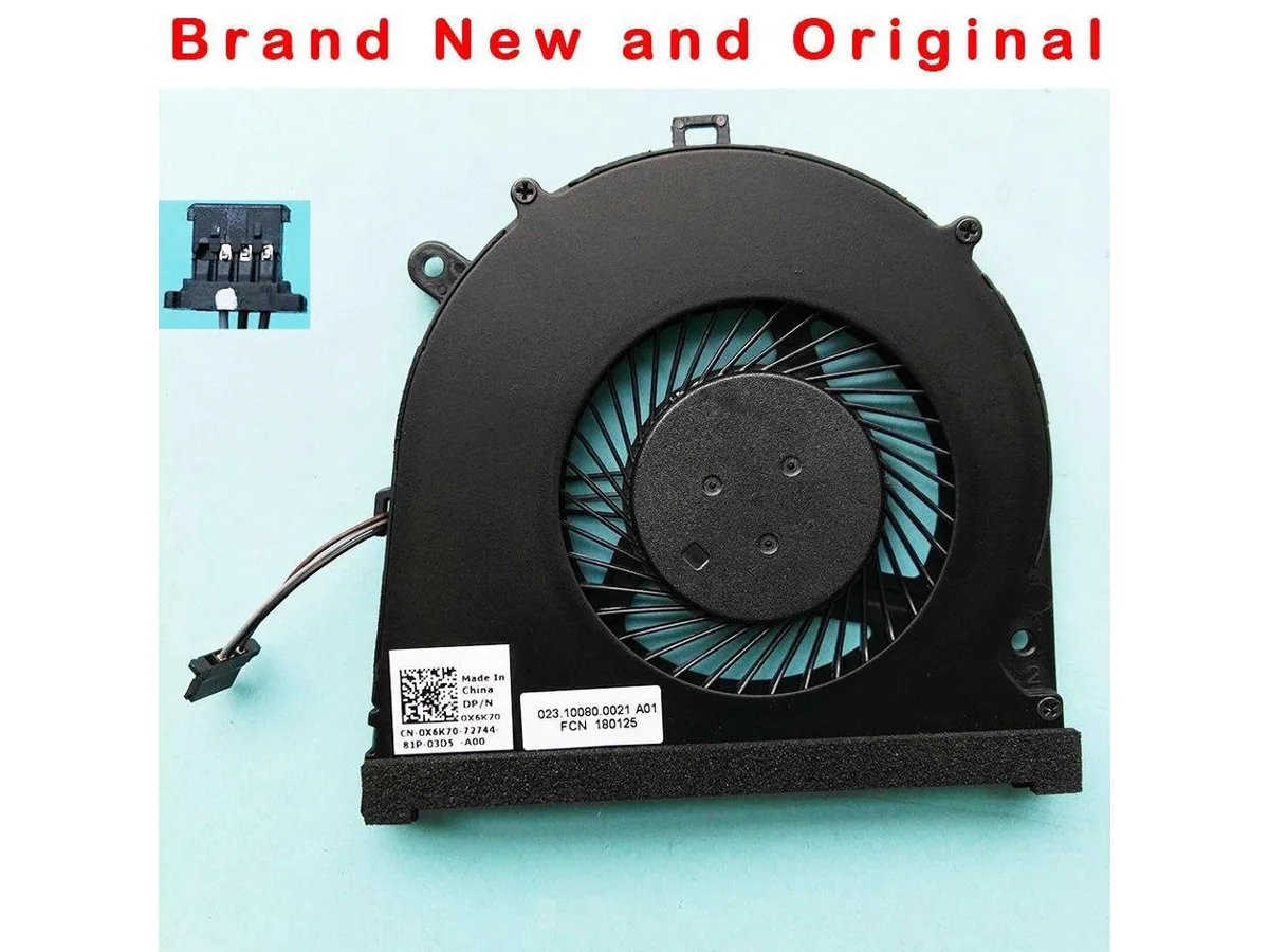 Fans Fans CPU Fan Cooler for Dell Latitude 15 L3580 3580 E3580 0X6K70 X6K70 NS85A00-16E16 023.10080.0011 — product photo