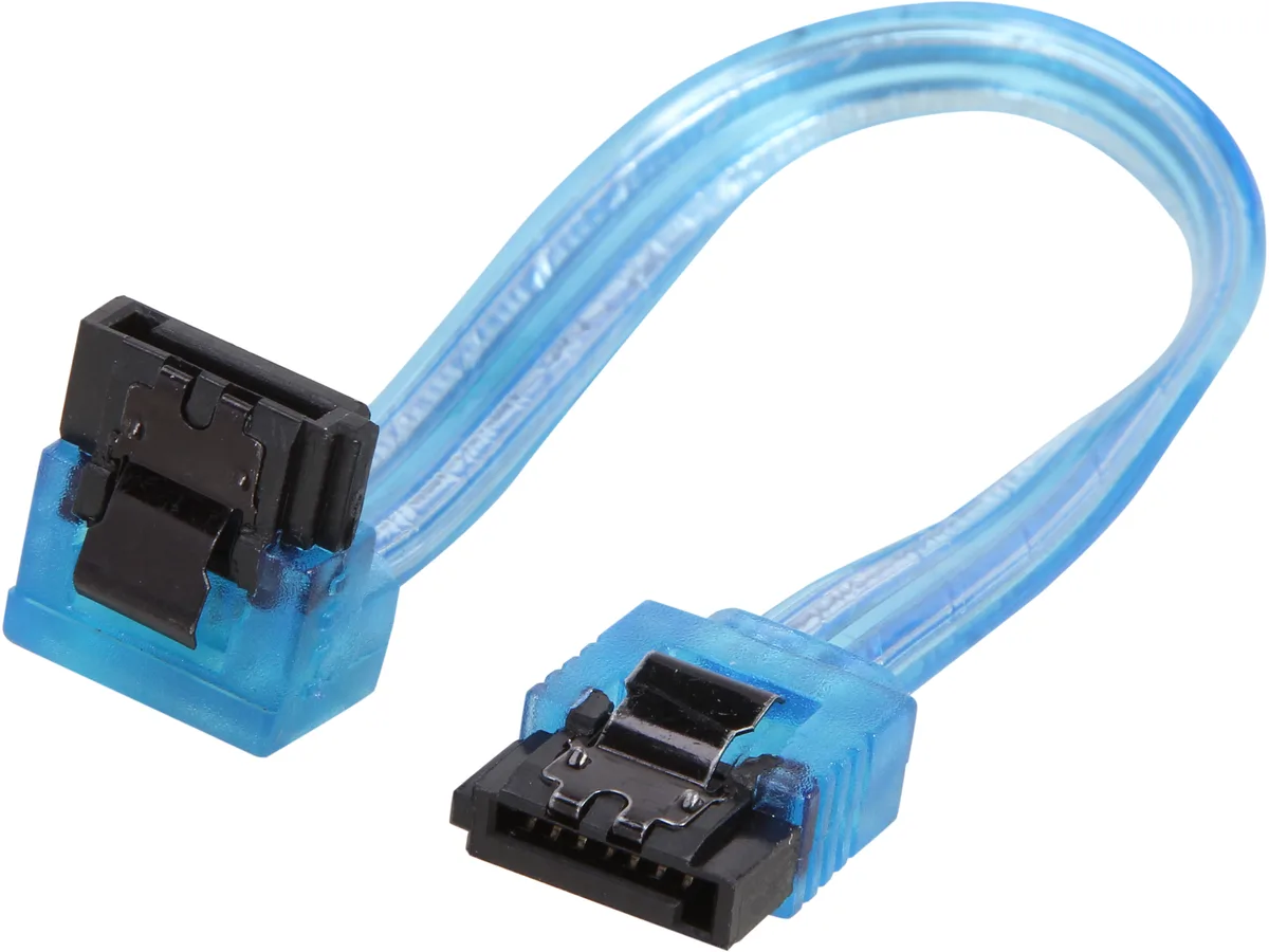 Nippon Labs Nippon Labs SATA3L0.5FT-90/180BU sata cable 6 in 90 to 180 degree — product photo