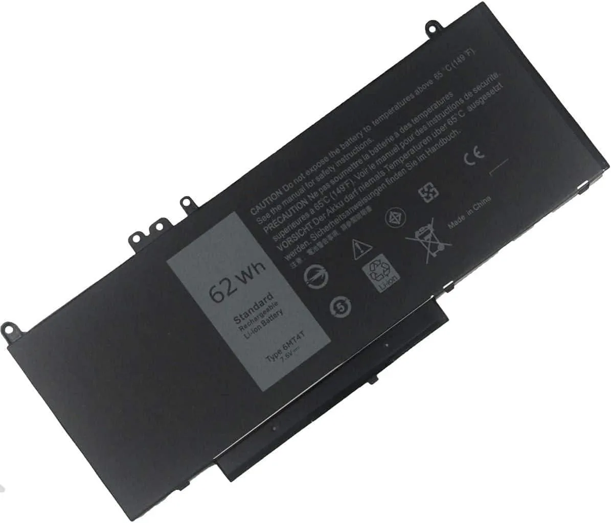 PISKEKAT PISKEKAT 6MT4T laptop battery 7.6V 62Wh Dell Latitude E5470 E5570 Precision 3510 — product photo