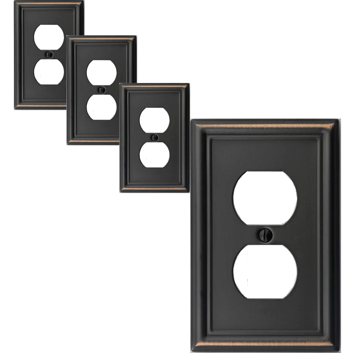  WP91D000B Aged Bronze Switch Plate 4-Pack Single Gang — product photo