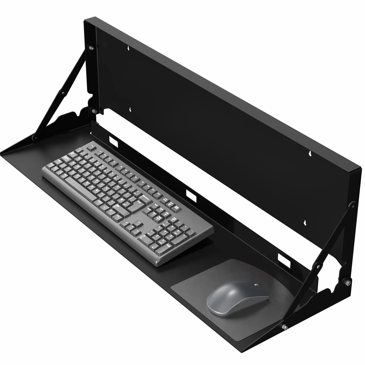 VIVO VIVO Black Flip-Down Keyboard Tray Wall Mount 30 x 7.9 in 22 lb Capacity — product photo