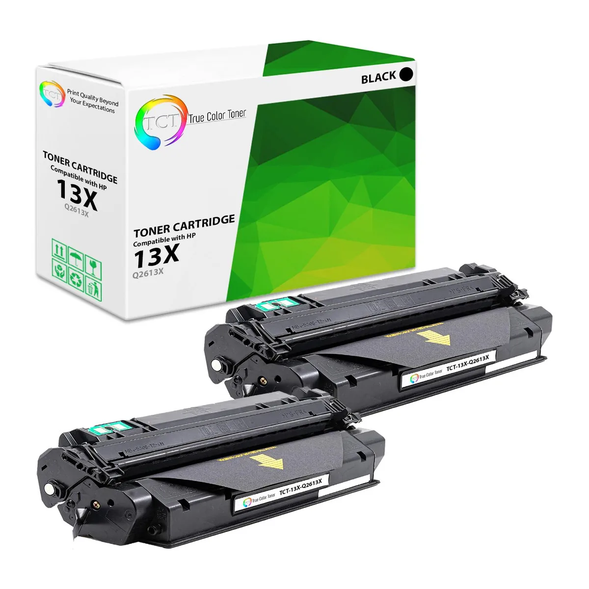 True Color Toner True Color Toner Q2613X 2 Pack Black Toner Cartridge 4000 Pages — product photo