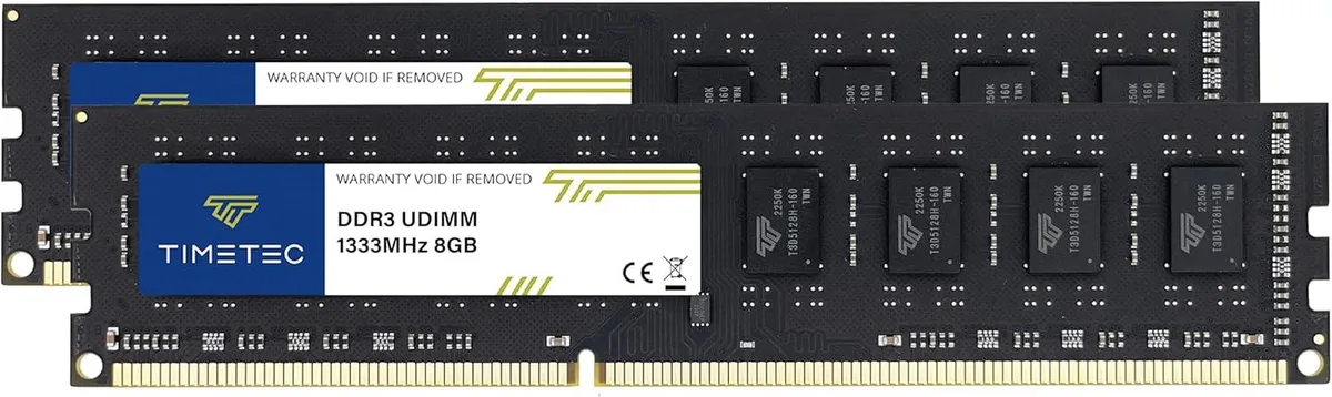 Timetec Timetec MR-H8GD313U7C 16GB (2x8GB) DDR3/DDR3L 1333MHz PC3-10600 CL9 240-pin UDIMM desktop RAM — product photo
