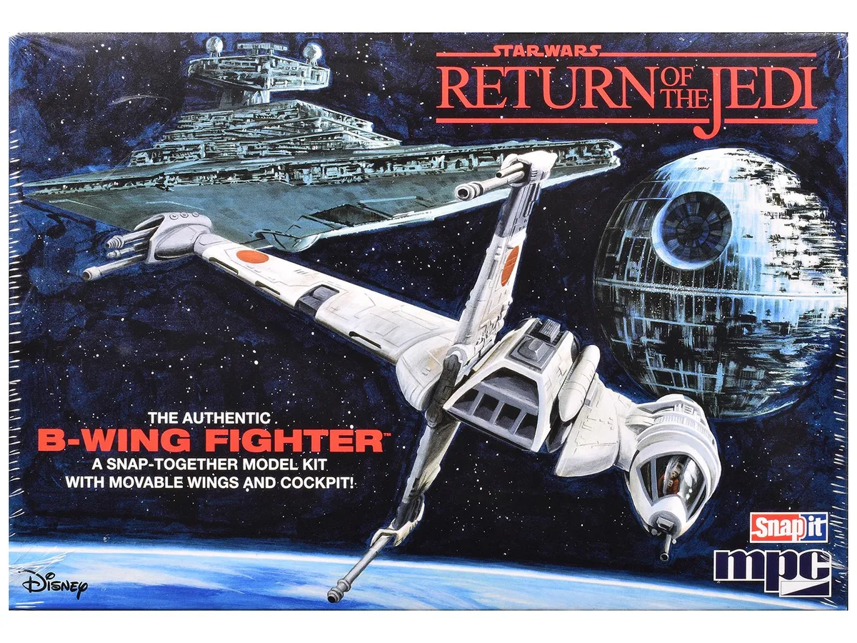 Mpc Mpc B-Wing Fighter Star Wars Return of the Jedi 1983 1/144 Snap Kit 23 Parts — product photo