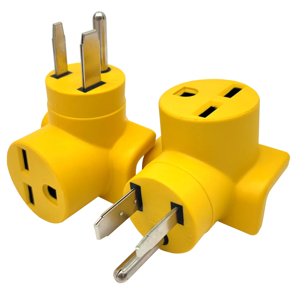 Parkworld Parkworld 63203 NEMA 6-50P to 6-30R Straight Blade Plug 30A 250V Yellow — product photo