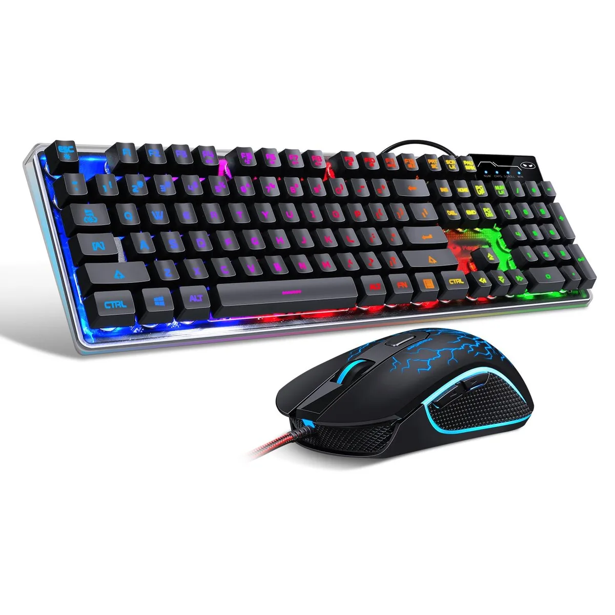 Redragon K1 RGB LED Backlit Wired Gaming Keyboard 104 Key Black — product photo
