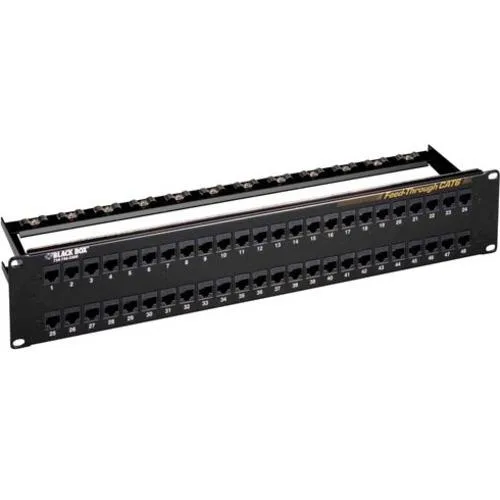 Black Box Corporation Black Box Corporation CAT6 Feed-Through Patch Panel Unshielded 48-Port — product photo