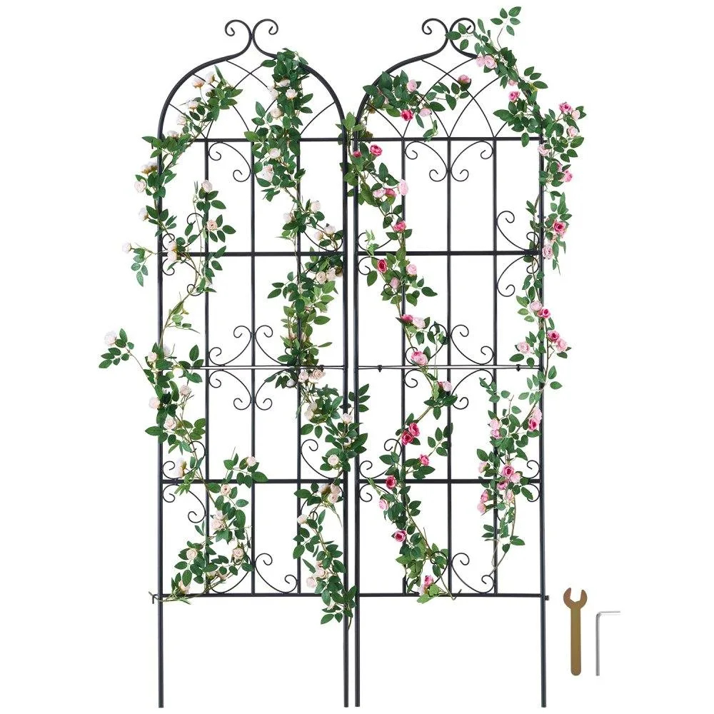 VEVOR VEVOR Garden Trellis 71 x 20 in 2 Pack Q195 Metal Black — product photo