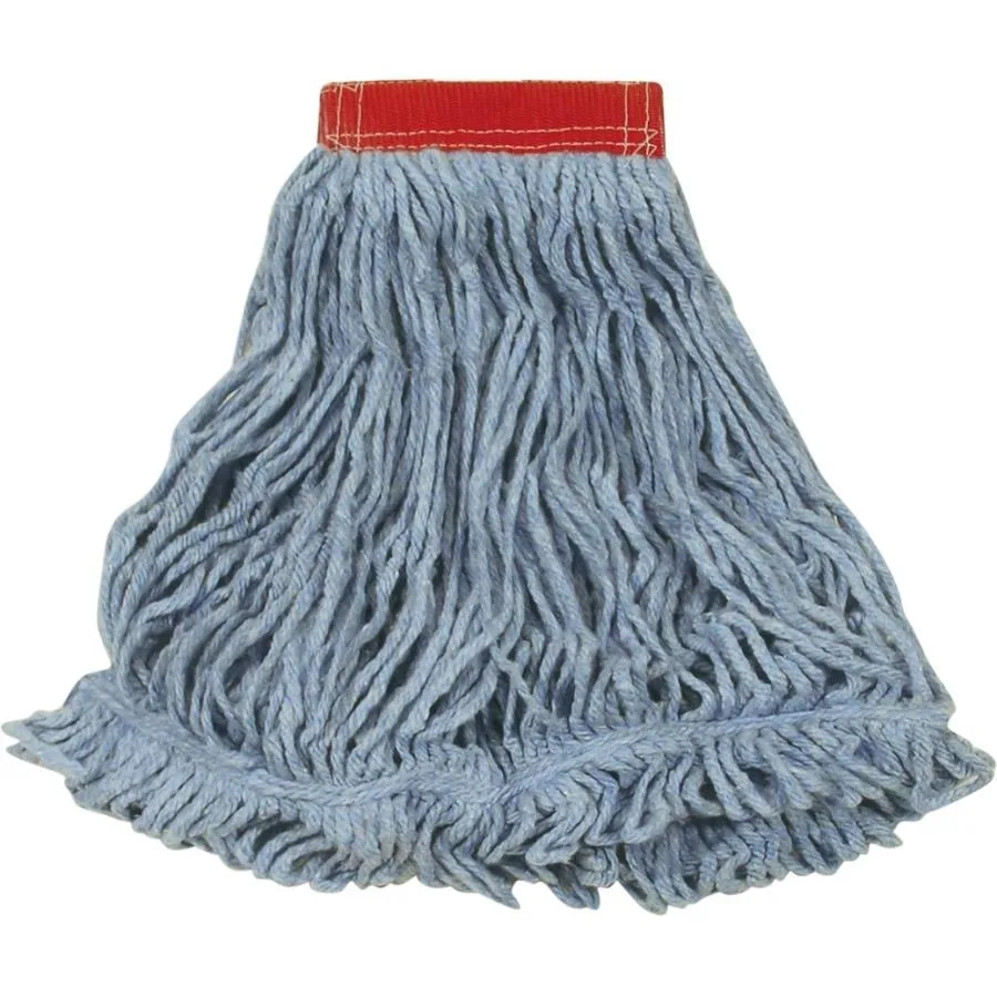 Rubbermaid Rubbermaid FGD25306BL00 Red Large Looped End Mop Head 6 Pack cleaning — product photo