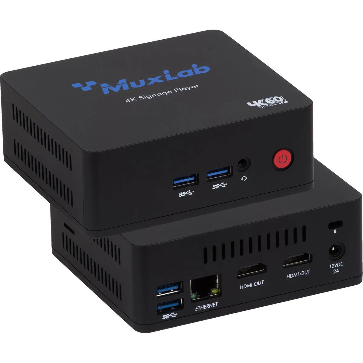 MuxLab MuxLab DigiSign 4K UHD Signage Player 500789 dual 4K 60Hz — product photo