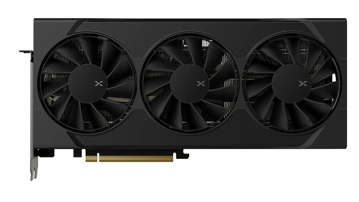 XFX XFX SWIFT Radeon RX 9060 XT 16GB graphics card RX-96TS316B7 — product photo