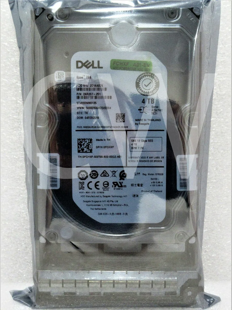 DELL DELL ST4000NM0135 4 TB 7200RPM 3.5 in SAS accessory — product photo