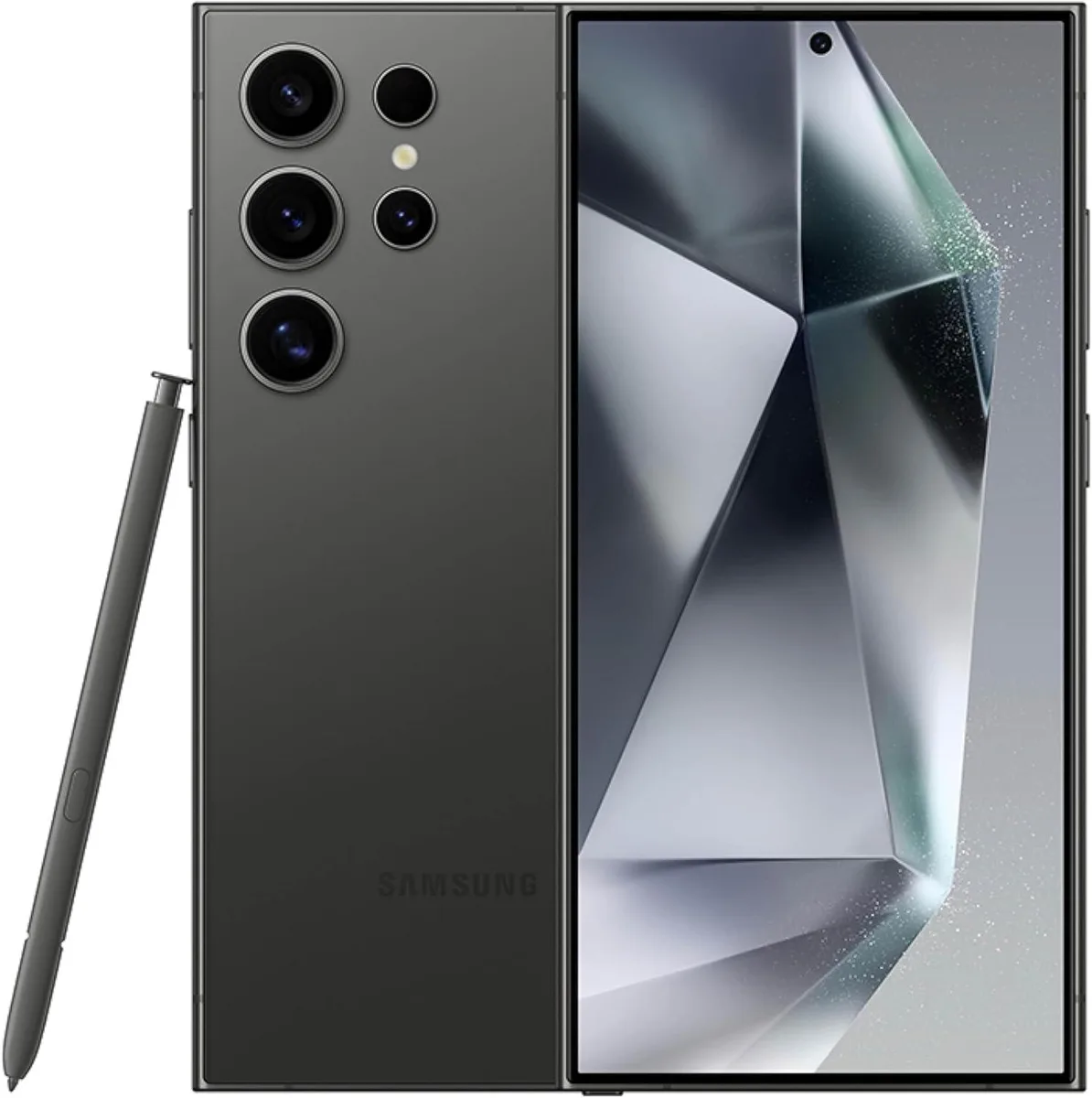SAMSUNG SAMSUNG Galaxy S24 Ultra 5G S9280 512GB 12GB RAM Titanium Black cell phones - unlocked — product photo