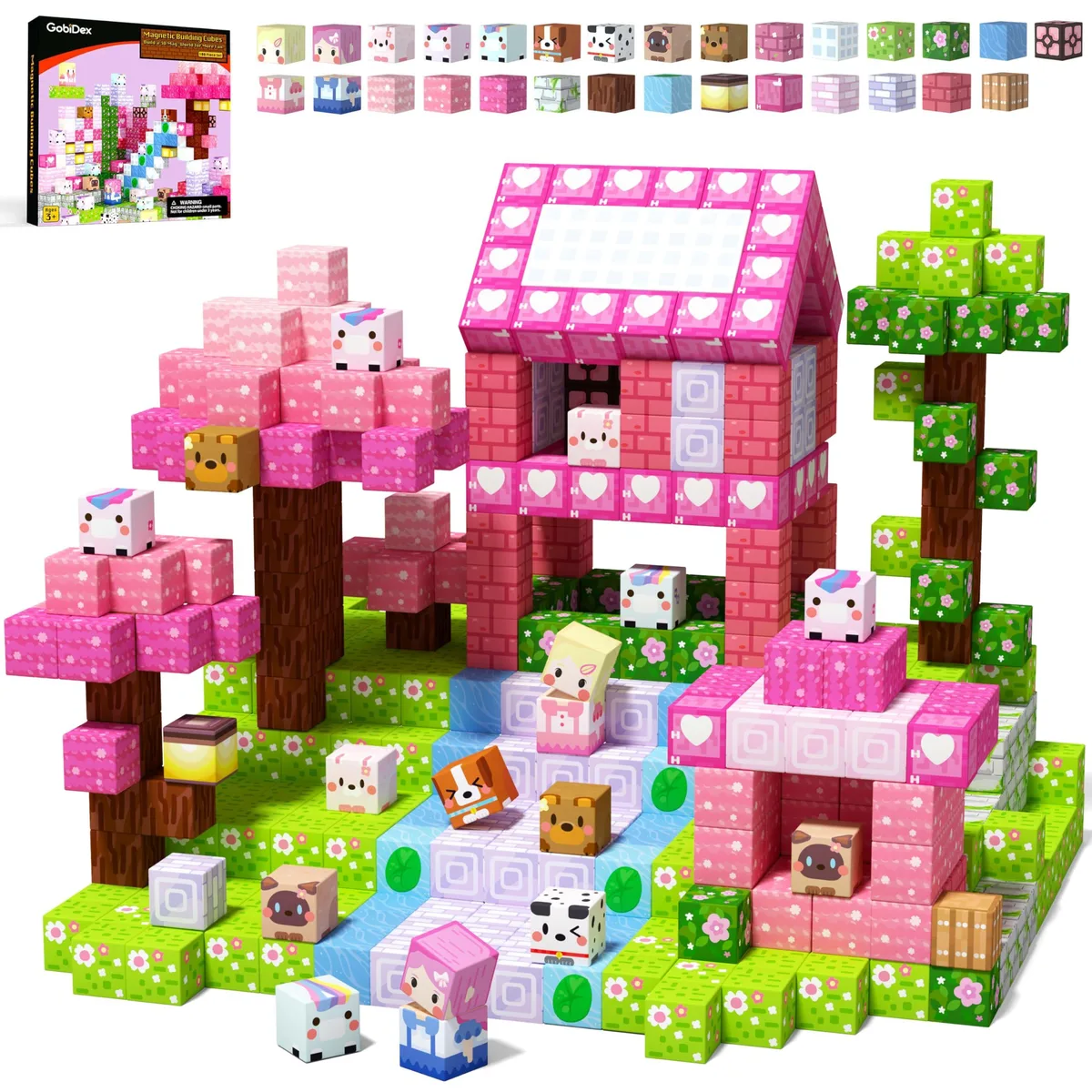  100pcs Magnetic Blocks Educational Toy for Girls — product photo