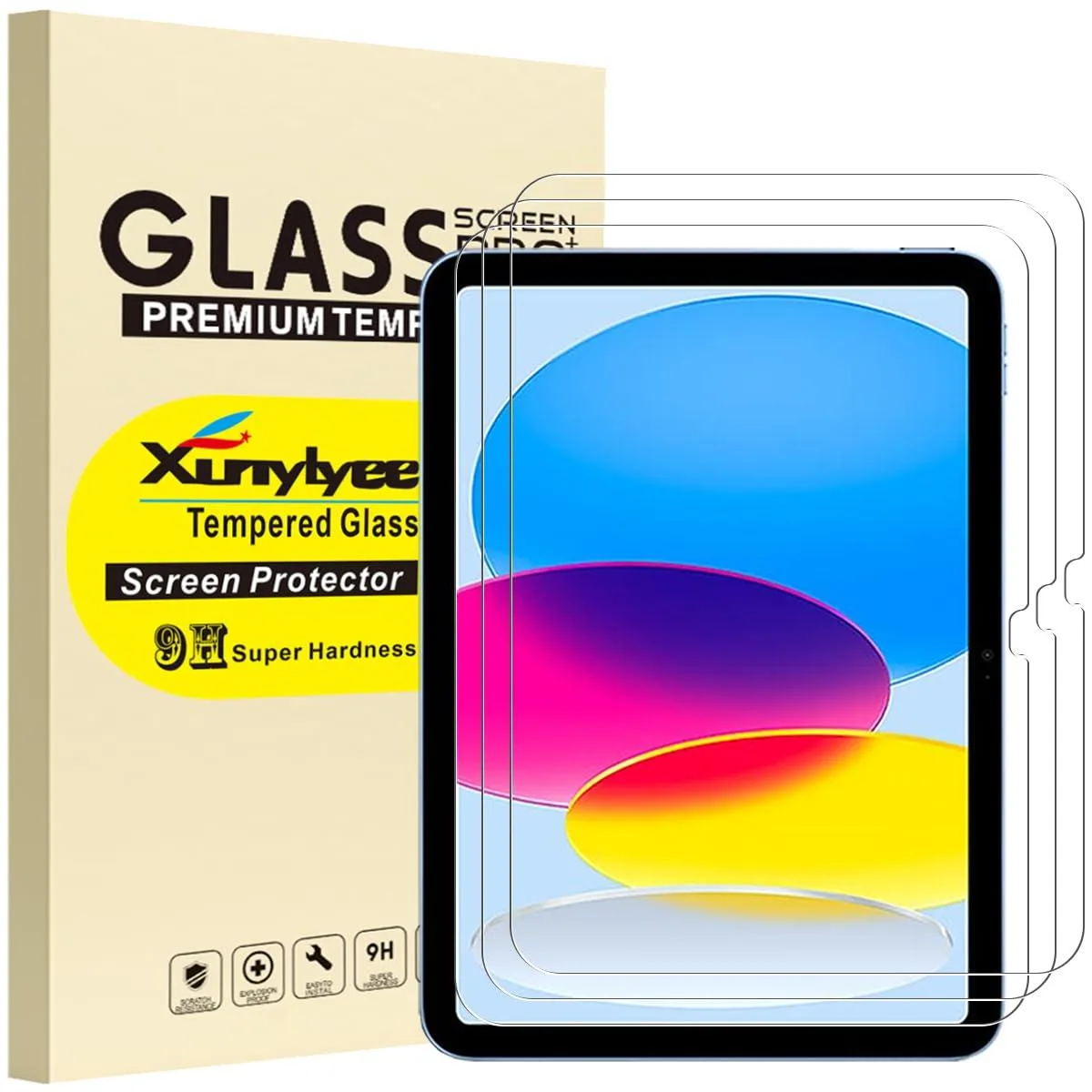  XunyLyee XL-250911-01 3 Pack Screen Protector iPad A16 11th/10th Gen — product photo