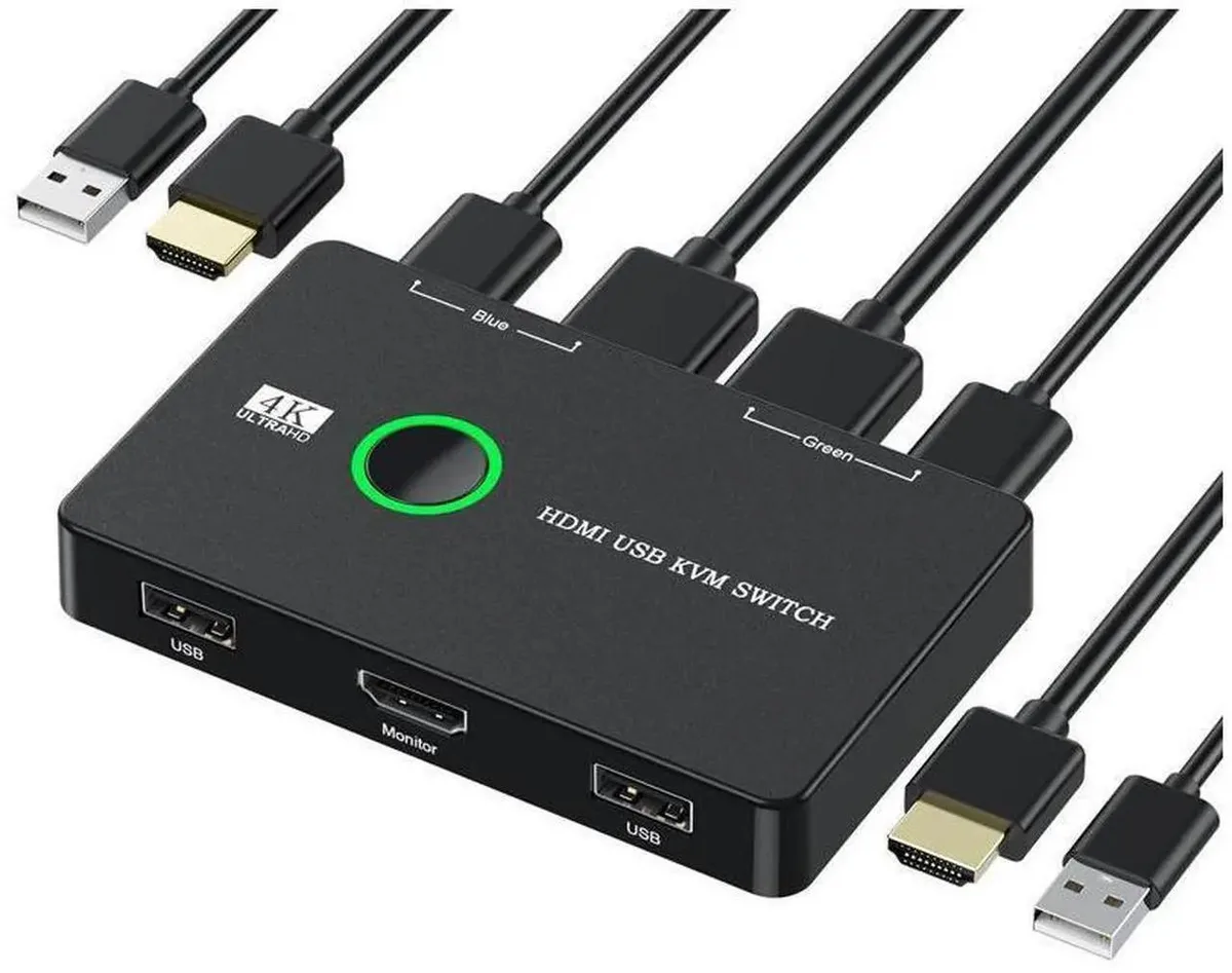 SMUGDESK SMUGDESK 2 Port 4K HDMI USB KVM Switch — product photo