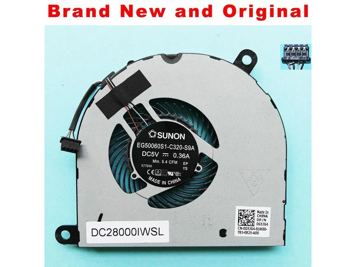 Fans Fans Latitude 5480 CPU Fan EG50060S1-C320-S9A 5V .36A — product photo