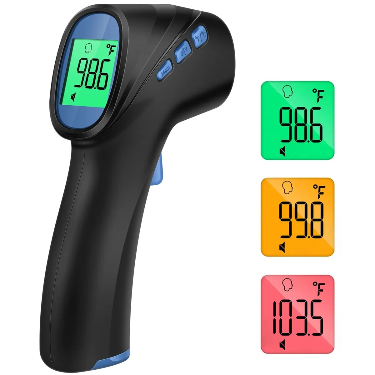  GoodBaby Forehead Thermometer Black 35 Memory Fever Alarm — product photo