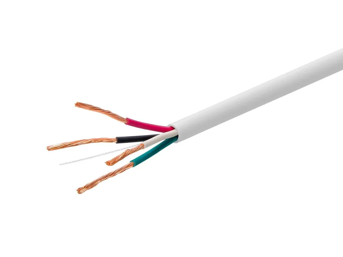Monoprice Inc. Monoprice 144337 Speaker Wire 16AWG 4-Conductor CL3 250ft White — product photo