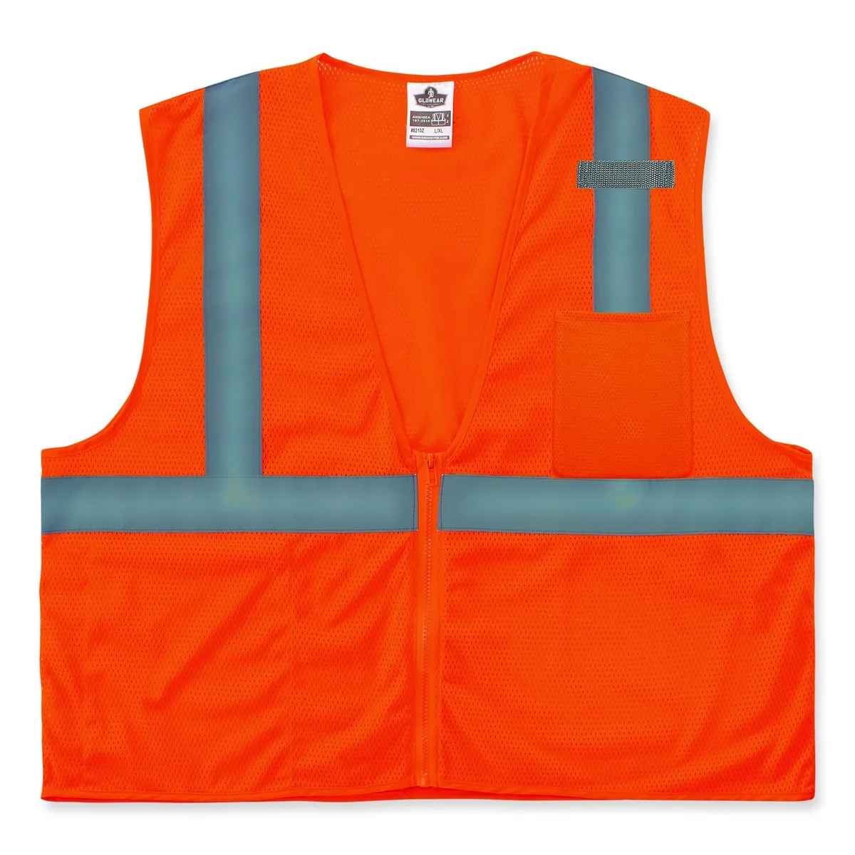 Ergodyne Ergodyne 8210Z Class 2 Economy Mesh Vest Orange 2X-Large/3X-Large — product photo