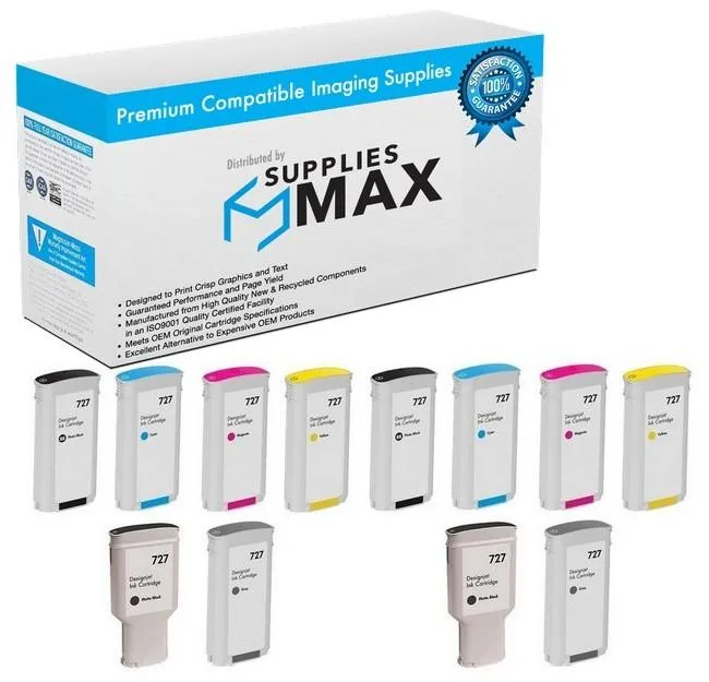 SuppliesMax SuppliesMax C1Q12MP_2PK 12-Pack Inkjet Cartridge Combo — product photo