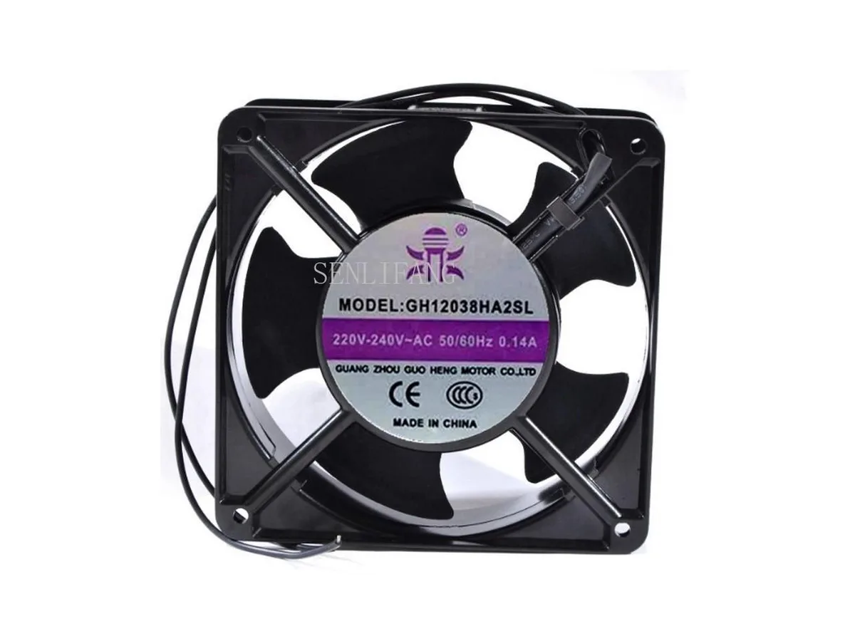 Fans Fans GH12038HA2SL case fan AC 220V-240V 0.14A 23W 2900RPM 120x120x38mm 2 wire — product photo
