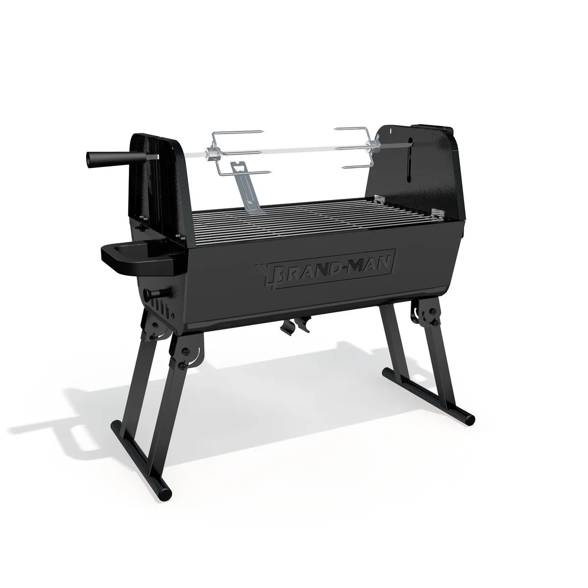 Brand-Man Grills Brand-Man Grills COLT Portable Charcoal Rotisserie BBQ Grill, Black — product photo