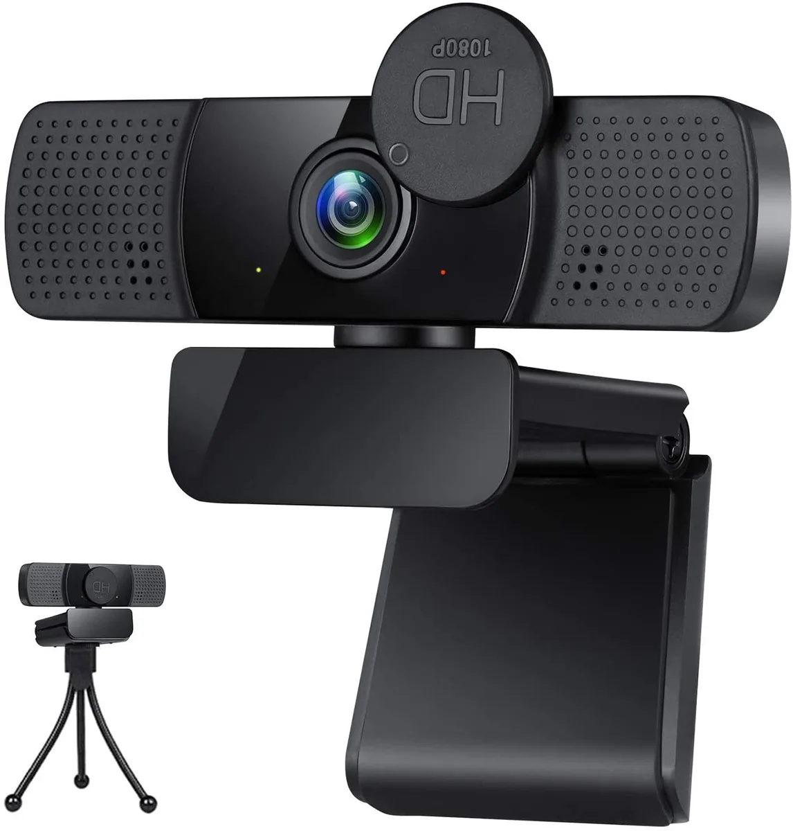YOUHUA YOUHUA 1080p Webcam with Privacy Cover Tripod 30fps 360° — product photo