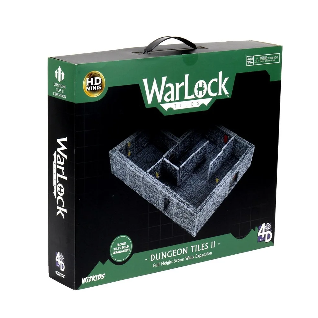 WizKids Games WizKids Games WarLock Tiles Dungeon Tiles II Full Height Stone Walls Expansion hobby collectible — product photo