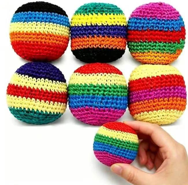  Generic EFG5 6PCS Hand-Made Knitted Footbag Soccer Training Aid — product photo