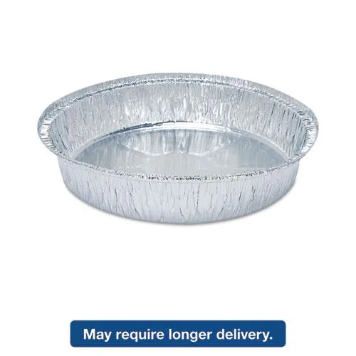 Boardwalk Boardwalk BWKROUND9 9" 48 oz Aluminum Container 500 ct — product photo