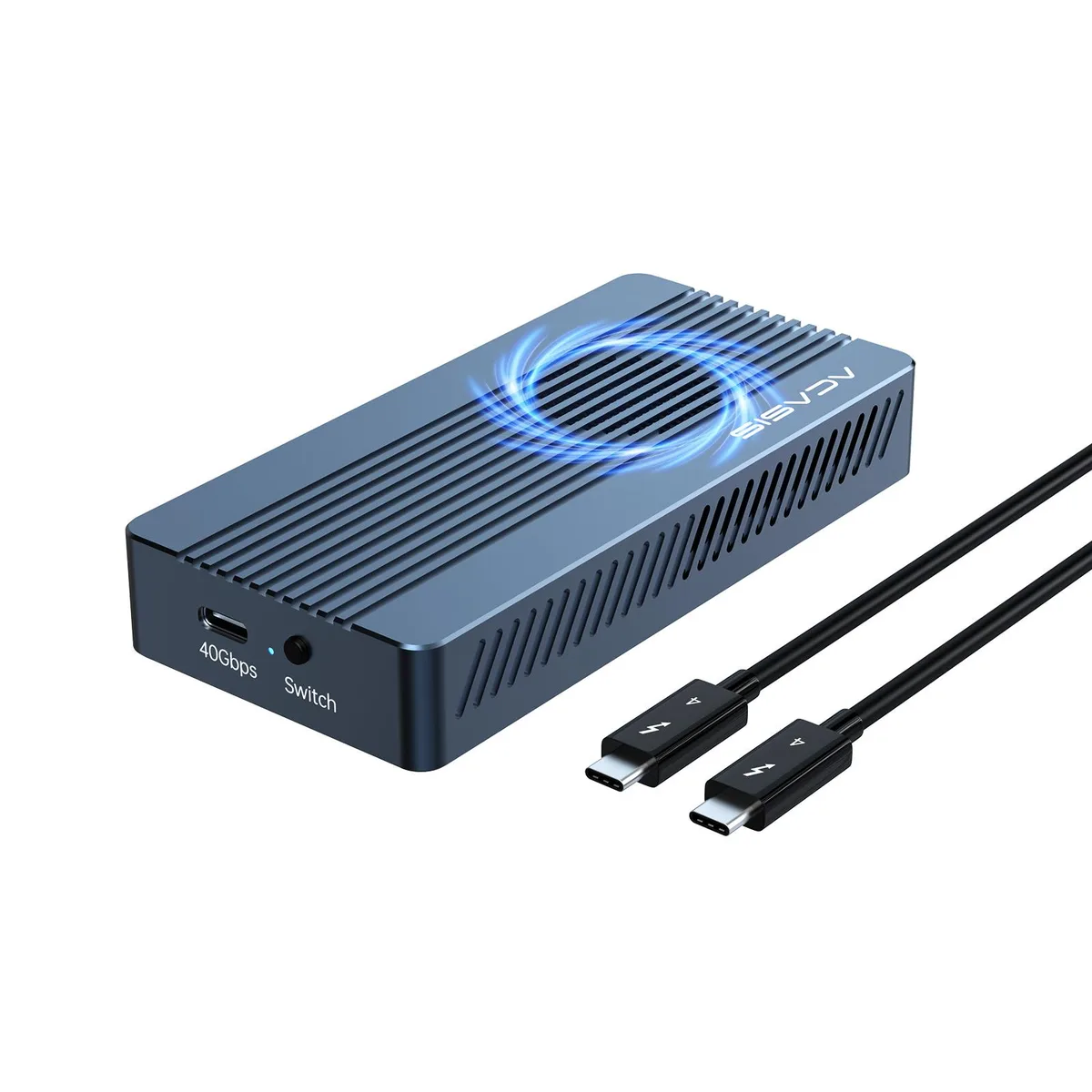 Acasis Acasis TBU405Pro 40Gbps M.2 NVMe enclosure with fan — product photo