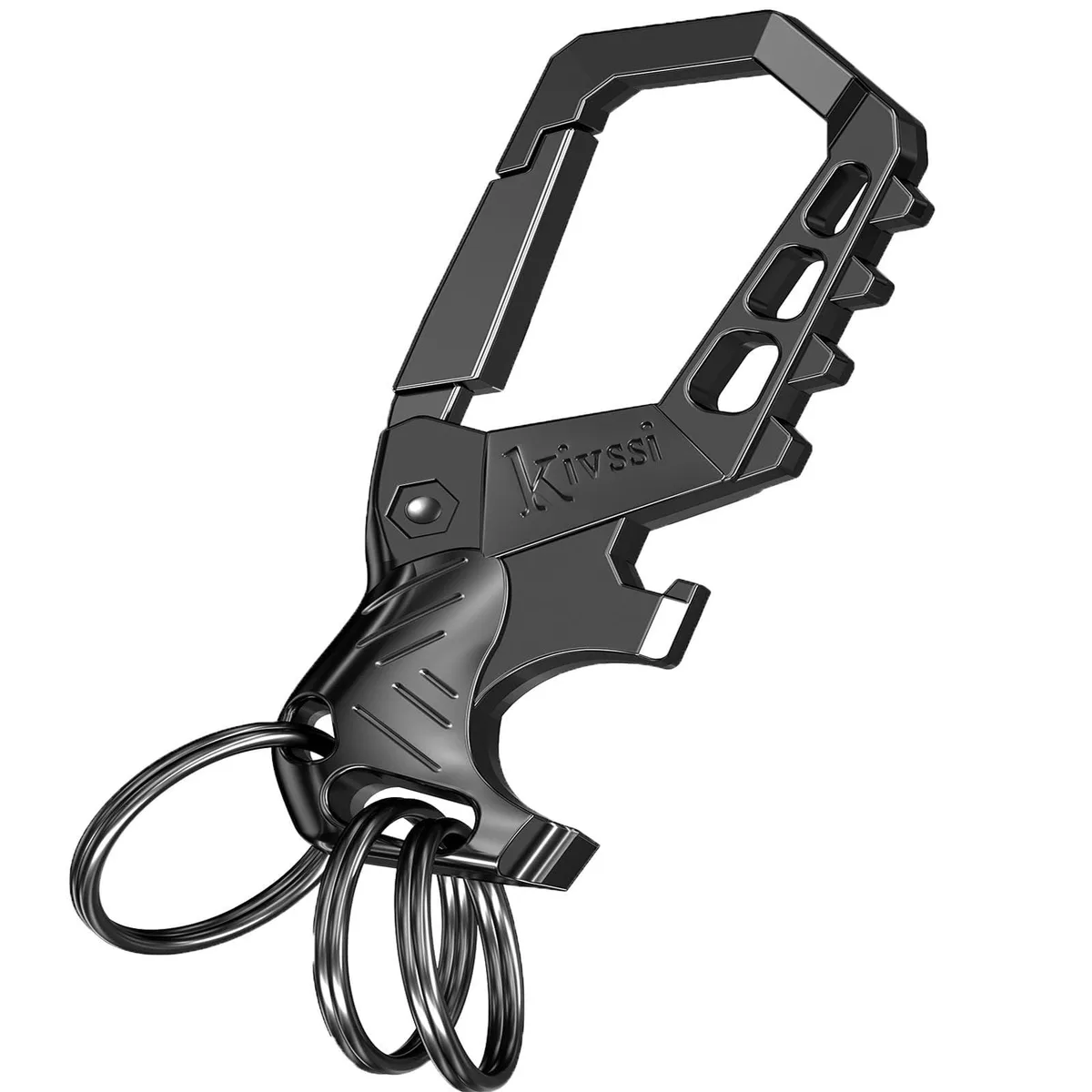  Viator Gear SHUCE01-1PACK keyholder, stainless steel, black, 3.2×1.25×.4 in, 65 g — product photo