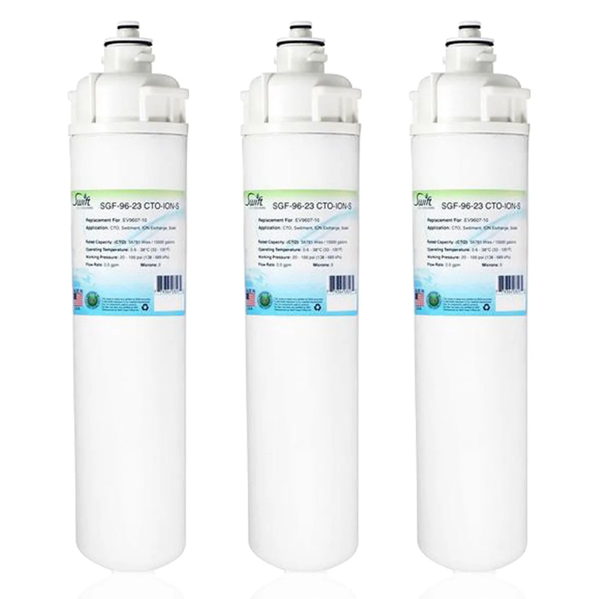 Swift Green Swift Green SGF-96-02 3-pack commercial water filtration — product photo