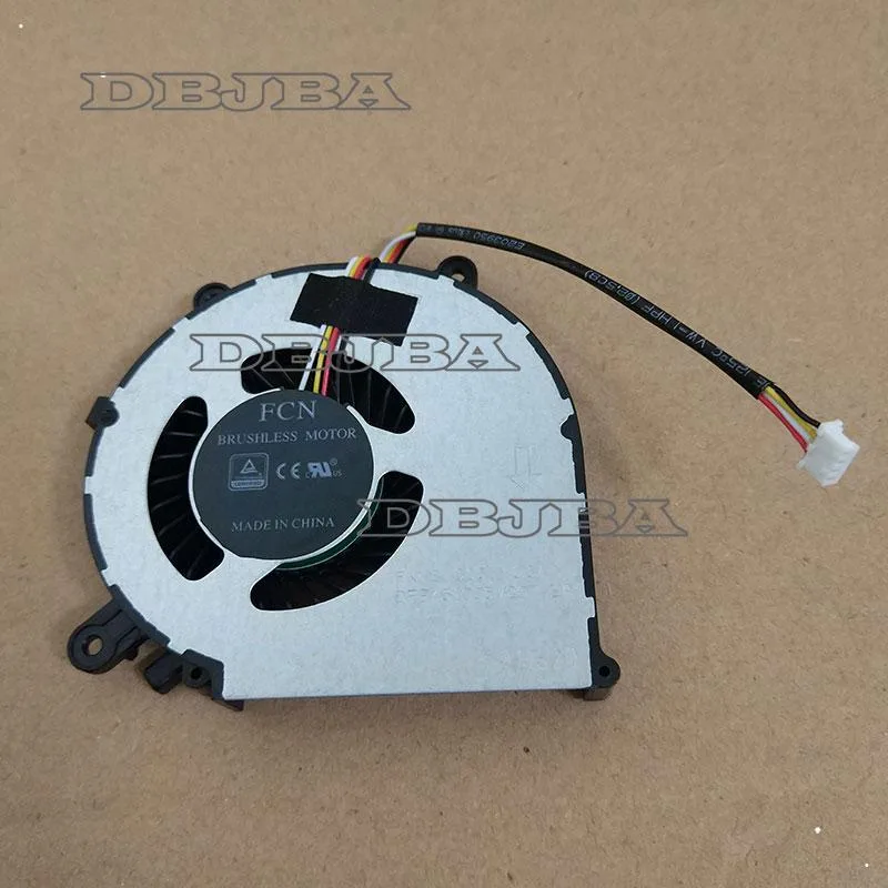 Small black laptop GPU cooling fan with cable and connector