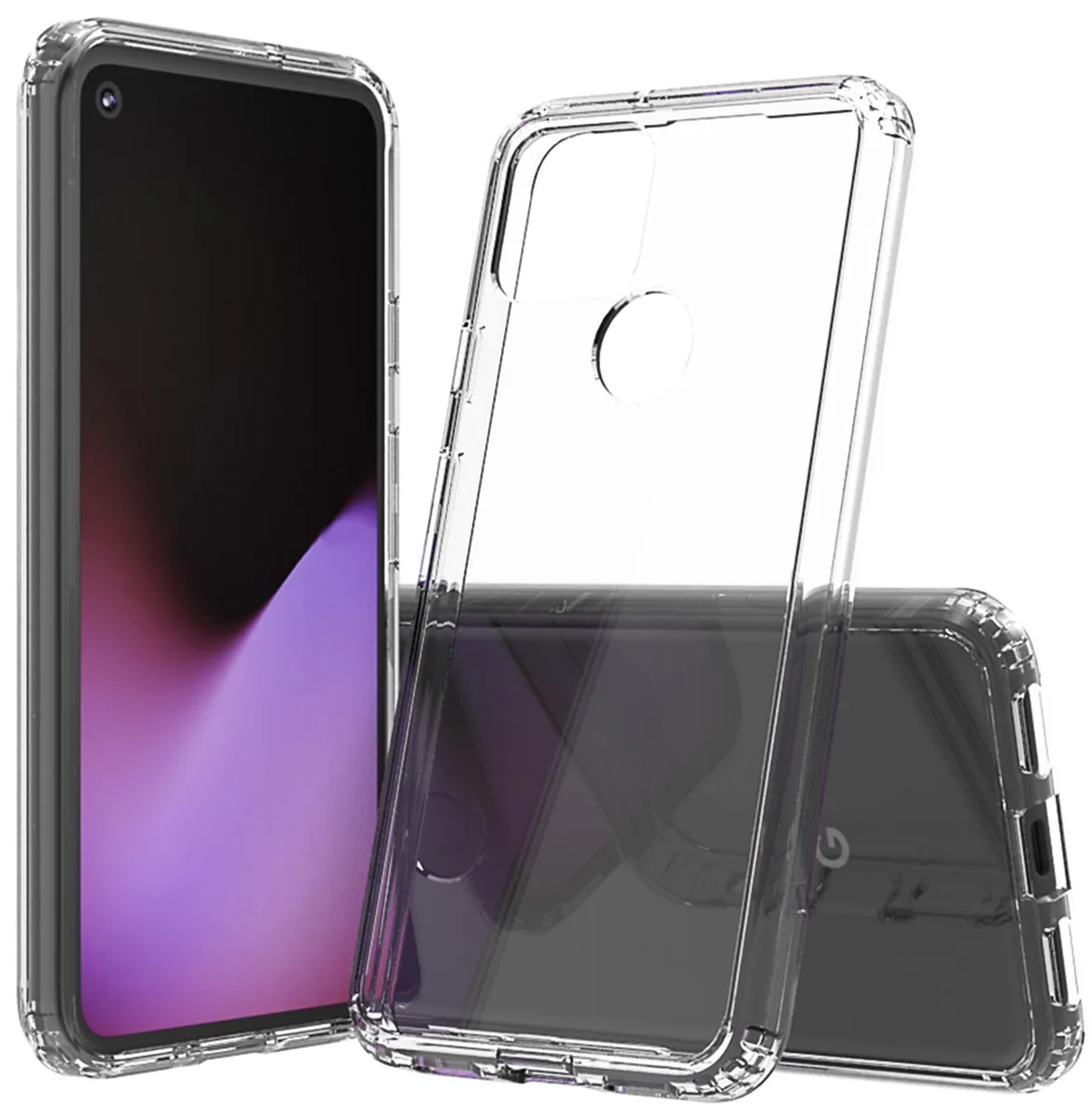 Nakedcellphone Nakedcellphone AquaFlex Hybrid Case Clear for Google Pixel 5 — product photo
