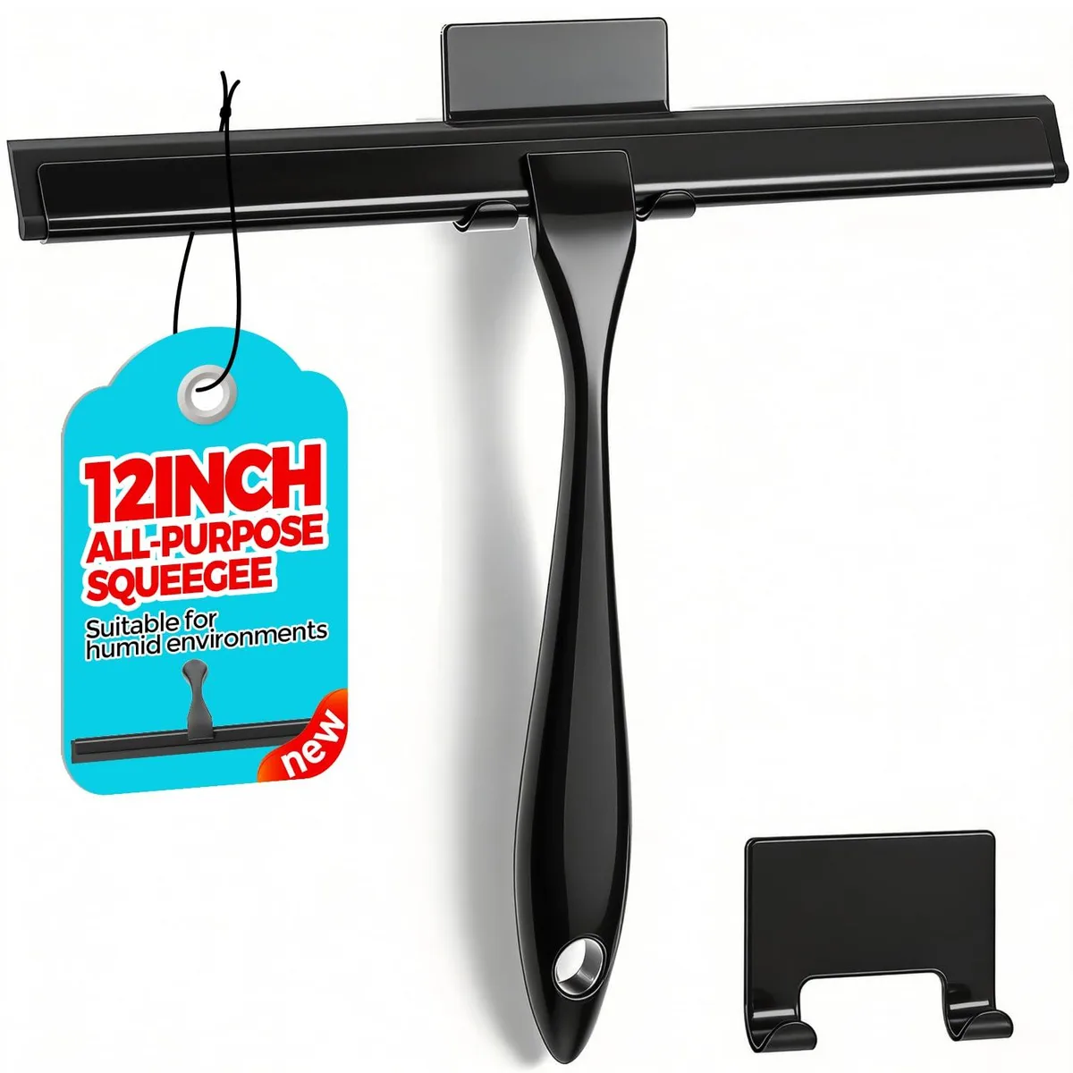  ALFLOD 12" Shower Squeegee Black 30.5 cm — product photo